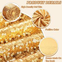 Tissu en tulle pailleté 100% polyester, dense, avec des paillettes solides de 3 mm, maille brodée pour maillots de bain, textiles de maison, vêtements, accessoires