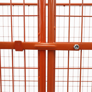 Chariot en acier pliable économique Cage extérieure verrouillable Conteneur en rouleau Entrepôt en acier doux Stockage Cargo Manufacture de matériel - Product Image 6