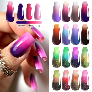 YF Gel Térmico para <span class=keywords><strong>Uñas</strong></span> de 7.5ml, 3 <span class=keywords><strong>Colores</strong></span>, Control de Temperatura, Efecto Aurora, Brillo Duradero, Semipermanente, Desprendible - Product Image 3