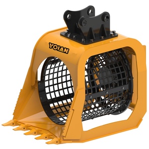 Godet de criblage hydraulique robuste pour excavatrice |   Tamis à tambour pour terre, compost et déchets |   Support OEM |   Outil certifié CE - Product Image 4