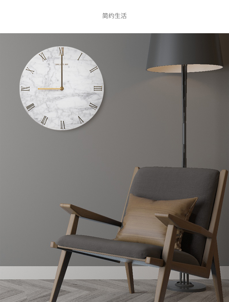 vente chaude triangle de marbre kid led horloge en bois