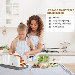 Cortador de Pan Ajustable de Bambú Minjoo, Ecológico, Compacto, Plegable, de Grado Alimenticio, Libre de BPA, Herramienta para Repostería - Product Image 3