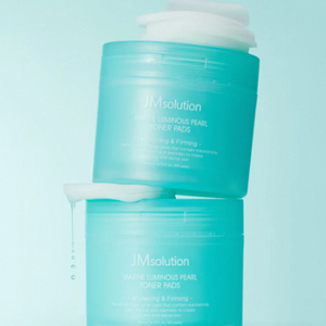 แผ่นสำลีโทนเนอร์บำรุงผิวหน้า JMSOLUTION มารีนเพิร์ล ลูมิเนิส โทนเนอร์ แพดส์ ช่วยเติมความชุ่มชื้น ฟื้นฟูผิวกระจ่างใส ด้วยสารสกัดจากไข่มุกธรรมชาติ - Product Image 1