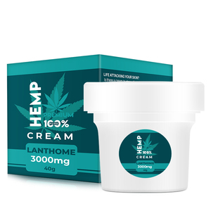 Etiqueta privada Crema curativa de cáñamo orgánico Extracto de cáñamo Crema de cáñamo CBD Alivio del dolor Cuidado de la piel pa - Product Image 1