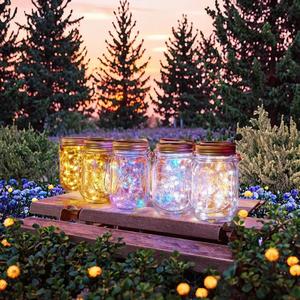 High Quality Waterproof LED Light for <b>Garden</b> Christmas Starry Outdoor Fairy <b>String</b> Solar Mason Jar IP65 Glass High-Grade - Product Image 2