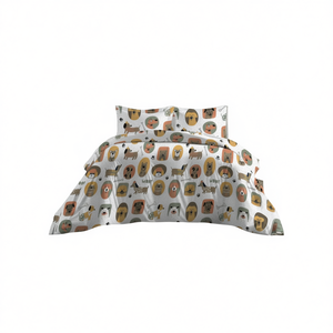 Juego de Funda de Edredón Cani, 100% Algodón, Cama Individual 155x220cm, Diseño con Estampado de Perro - Product Image 3