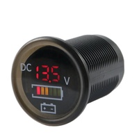 12V CE Pengukur Tegangan LED Tahan Air Satu Fasa untuk Mobil, Catu Daya DC, Layar Digital, Kapal Laut, Pembacaan Akurat dan Jelas