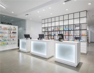 Équipement de pharmacie Affichage des étagères de <span class=keywords><strong>magasin</strong></span> de pharmacie Design d'intérieur Étagères de <span class=keywords><strong>magasin</strong></span> de pharmacie - Product Image 1