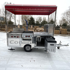 Carrito de Comida Móvil para Tacos con Parrilla, Carrito de Tacos para Catering, Puesto de Hot Dogs - Product Image 3