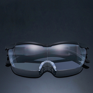 Blocage de la lumière bleue + 2.50 degrés grande Vision rechargeable lumière LED lunettes de lecture 1.6 fois loupes - Product Image 5