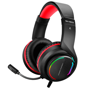 Xtrike Me GH-903 Auriculares para juegos con sonido envolvente virtual 7.1, retroiluminación RGB, USB - Product Image 1