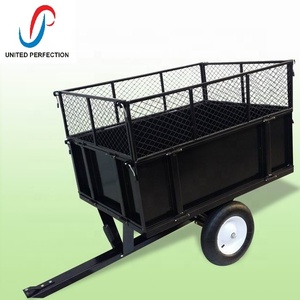 Meilleure remorque professionnelle <span class=keywords><strong>ATV</strong></span> avec roues tout-terrain Chariot à benne basculante en acier pour l'accès au jardin Usine-Promu à bon prix - Product Image 3