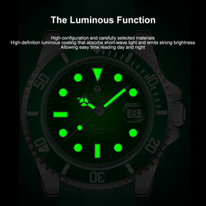 <span class=keywords><strong>Montre</strong></span> de poche de luxe pour homme, 20 BAR, <span class=keywords><strong>plongée</strong></span>, <span class=keywords><strong>bracelet</strong></span> en acier de 42 mm, marques luminescentes, mouvement automatique, <span class=keywords><strong>montre</strong></span> mécanique - Product Image 5