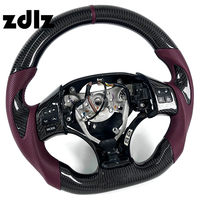 Volante de Cuero Perforado Personalizado con Detalles en Carbono para Lexus IS IS250 IS350 ISF 2010 2014 2011 2012 2013, Accesorios Interiores para Auto