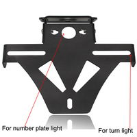 Accesorios de motocicleta, luz de giro, soporte para matrícula, Marco ajustado, luz para matrícula de motocicleta