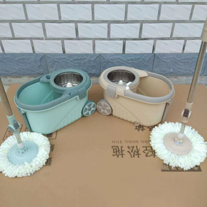 Chất Lượng Cao Thiết Kế Mới Tay Miễn Phí Lau Xô Với Bánh Xe Lớn Vòng Ướt Khô Lau Ánh Sáng Trọng Lượng Của Vợ Trợ Giúp Quay Quay Lau - Product Image 6