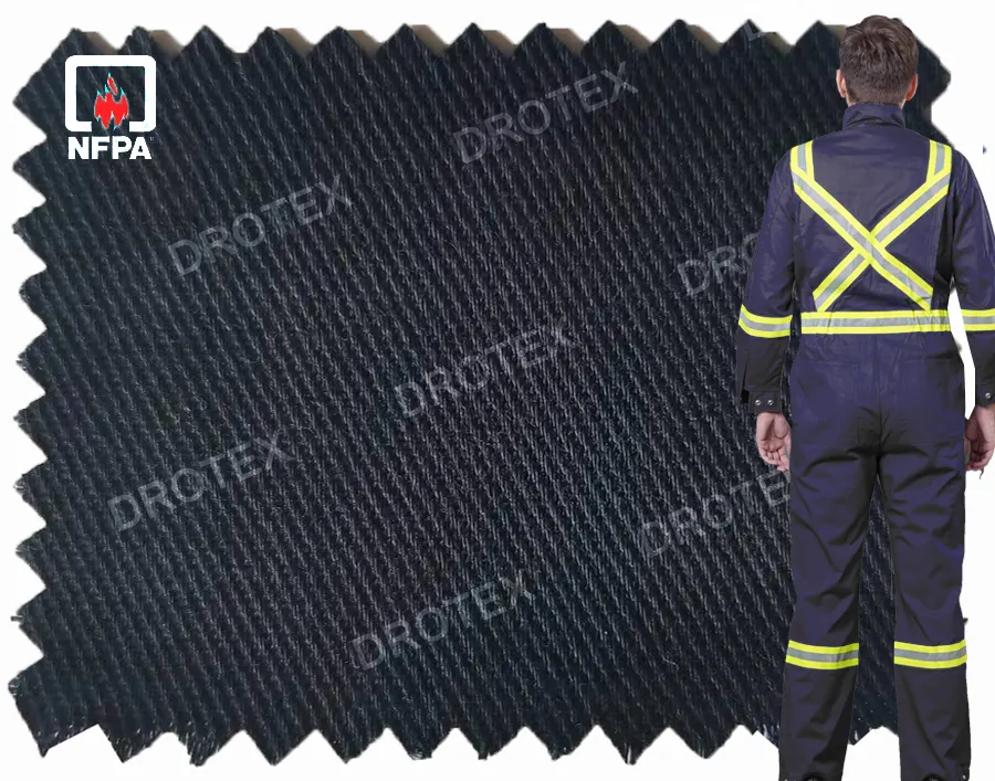 NFPA2112 Customizable 88%Cotton 12%Nylon FR Twill Fireproof Fabric for Flame Retardant Workwear
