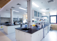Table de laboratoire de haute qualité avec hotte intégrée et table de travail scolaire, banc de laboratoire, mobilier de laboratoire pour la recherche, établi de laboratoire