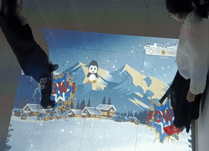 Système de jeu d'apprentissage interactif de réalité virtuelle enfants âgés Portable interactif mur rez-de-chaussée Table dispositif de jeu tactile - Product Image 5