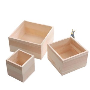 Wooden Storage <b>Box</b> Open Top Desktop Organizer <b>Pine</b> Jewelry <b>Box</b> Household Sundries <b>Box</b> Customizable Size Capacity 10-20 L - Product Image 5