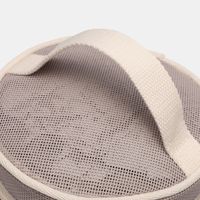 Sac cosmétique cylindrique en maille personnalisé, organiseur de maquillage portable pour voyage, trousse de toilette OEM ODM