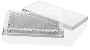 Plaques de culture cellulaire multi-puits profondes, stériles et transparentes de qualité supérieure, à fond en U, 96 puits avec couvercle - Product Image 2