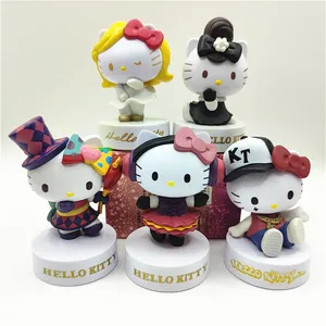 40 ° Aniversário HelloKitty Sanrio Anime Figuras De Ação Bonito Japonês Cartoon Coleção Adorável Brinquedo Presente
