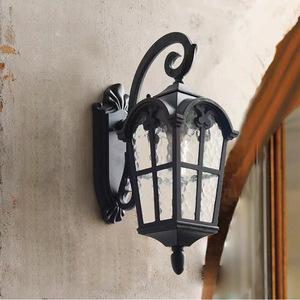 Lámparas de pared LED de estilo americano al aire libre a prueba de agua para balcón pasillo patio Exterior Villa puerta y jardín 6W energía Solar - Product Image 3