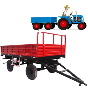 Tarım transporter 3ton yükleme römork çiftlik 4 tekerlekli mini 8 ton dumbing çiftlik römorku satılık