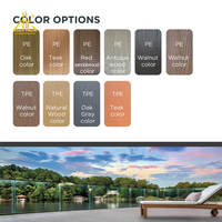 Pont composite en aluminium 150 avec surface en PE pour jardin et terrasse, pour l'extérieur, anti-décoloration, 6063x28mm, Canada Projects