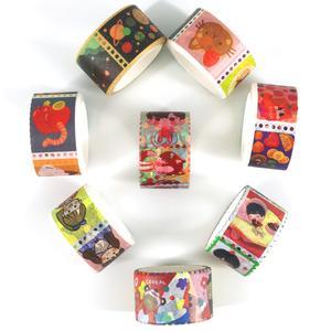 Décoration artisanale européenne, <span class=keywords><strong>timbre</strong></span> postal découpé, rubans washi pour planificateur - Product Image 6