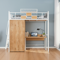 Meubles de chambre à coucher personnalisés, style nordique blanc, multifonctionnels, modernes, sûrs et simples, en acier thermolaqué KD, vente chaude