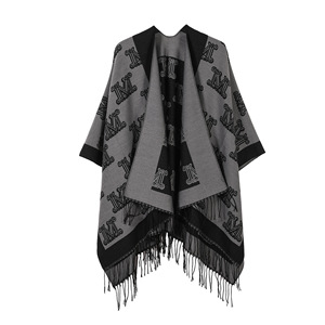 Nouveau femmes hiver Double face respirant Polyester Long épaissi extérieur chaud châle <span class=keywords><strong>Cape</strong></span> haut de gamme en gros - Product Image 1
