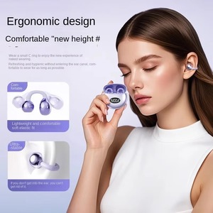 Auriculares Inalámbricos de Clip Abierto para la Oreja, Auriculares Estéreo HiFi con Pantalla Digital, Auriculares con Reducción de Ruido ENC - Product Image 3