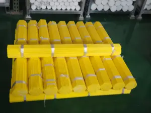 Zero preço atacado diretamente da fábrica de extruding personalizado cor amarela 5 ~ 25mm acetal pom haste e folha