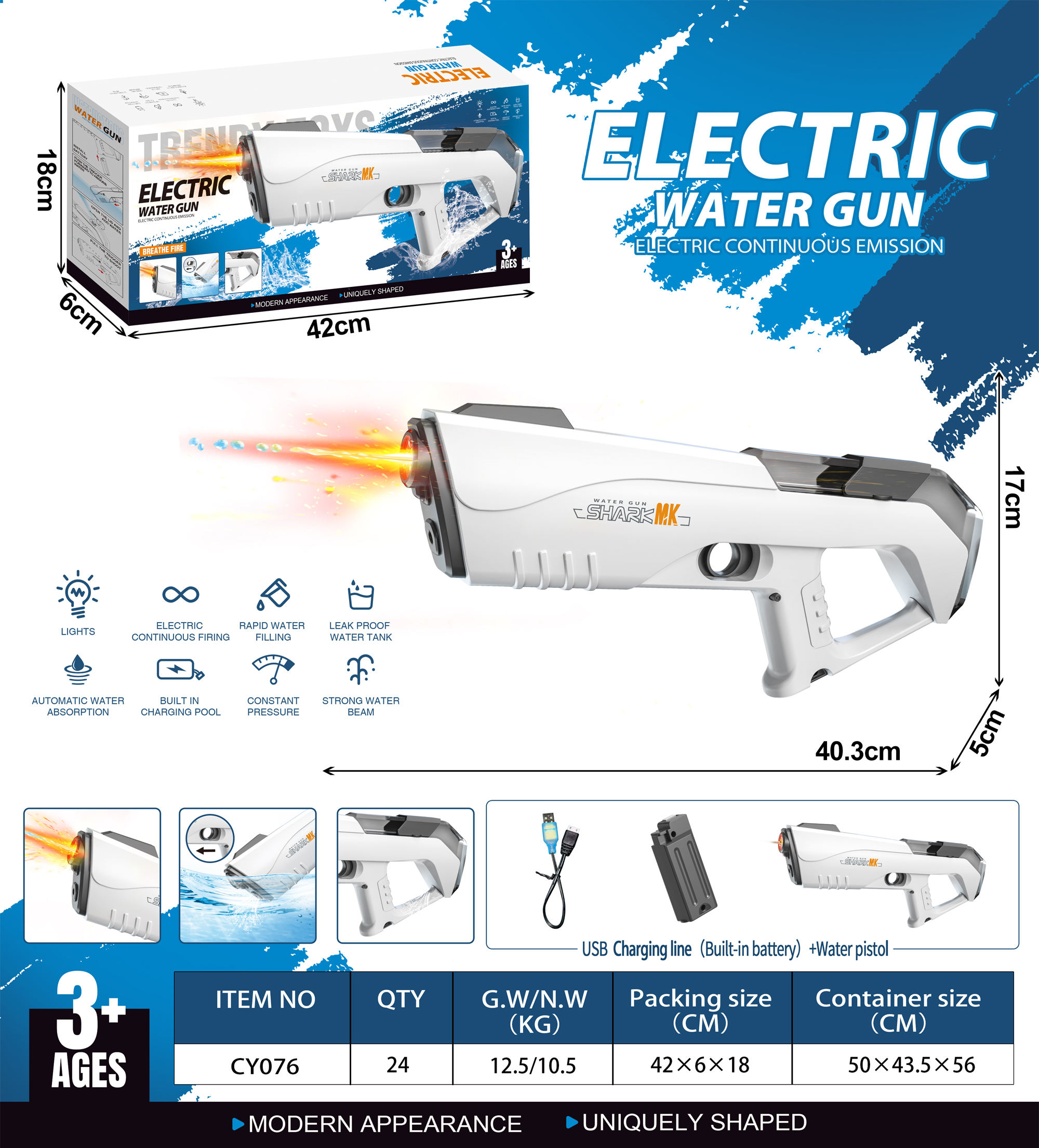 Noir avec la lumière de LED