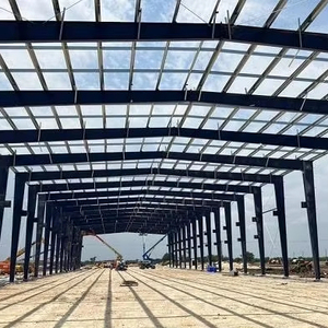 Conception moderne économique Structure en acier préfabriquée Entrepôt Fabrication <span class=keywords><strong>Hangar</strong></span> d'atelier à faible coût - Product Image 1