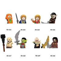 Blocs de construction Magic Ring, Guerrier Sauron, Gobelin, Gandalf, Uruk-hai, Jouets en briques MINI pour enfants, Frodo, Elfs, Nains, Ranger, Humains, Sorcier