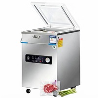 Machine d'emballage sous vide automatique à chambre unique électrique ZK-390TD pour aliments cuits/frais et textiles avec emballage en sachet