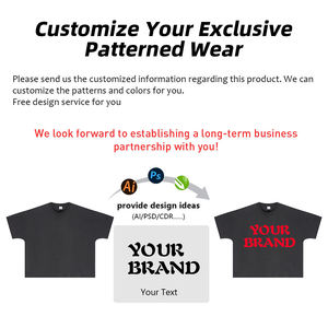 Camiseta de hombre de algodón puro, holgada, de corte cuadrado, con manga murciélago, estilo vintage, de 310 g, lavada, para verano - Product Image 4