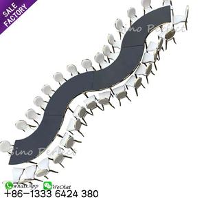 Wedding Furniture Supplier S Shape Stainless Steel Gold Base Event Wedding <b>Table</b> Serpentine Banquet - Product Image 1