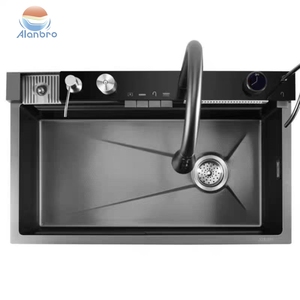 Gran Descuento <span class=keywords><strong>Fregadero</strong></span> <span class=keywords><strong>de</strong></span> <span class=keywords><strong>Cocina</strong></span> Individual Multifunción <span class=keywords><strong>de</strong></span> Acero Inoxidable con Pantalla Digital LED, Cascada Inteligente y Bandeja <span class=keywords><strong>de</strong></span> Drenaje - Product Image 6