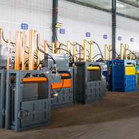 Presse à balles verticale pour plastique, machine à balles verticale pour carton, presse à balles à mouvement descendant