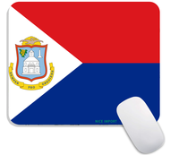 Alfombrilla de ratón con bandera de Santa Lucía para hombres y mujeres, base de goma antideslizante, alfombrilla de escritorio para escritorio, ordenador, portátil, PC, juegos, hogar u oficina
