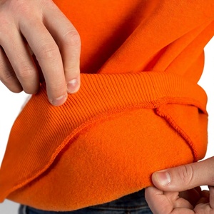 Sudadera de Cuello Redondo Color Naranja para Hombre, Corte Regular, Tejido de Algodón, Estilo Casual, Color Sólido - Product Image 6
