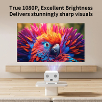 Système de projecteur intelligent C211 Android 11.0 Mise au point manuelle 1080P Stéréo HIFI WiFi pour cinéma maison