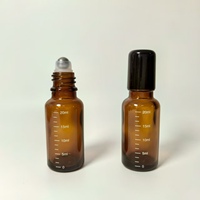 Flacon compte-gouttes gradué en verre de 20 ml avec pipette, scellage par roulement, poli et sérigraphié pour sérum, huile essentielle, lotion - Vente en gros