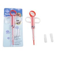 Kit d'alimentation pour animaux de compagnie (chiens et chats) avec seringue à pilules, haute qualité, prix de gros, distributeur de médicaments en PP+Silicone, facile à nettoyer