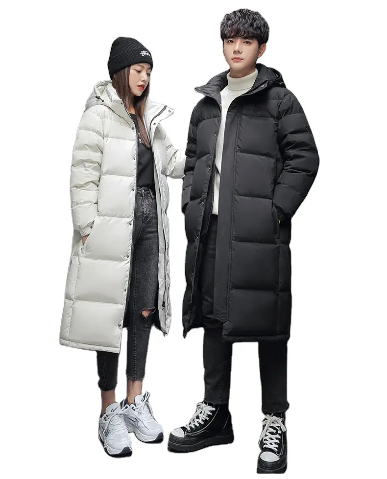 Baoyue personalizado Puff acolchado de gran tamaño corto señora alta calidad chaquetas gruesas invierno Streetwear abajo abrigos largos para mujer cinturón