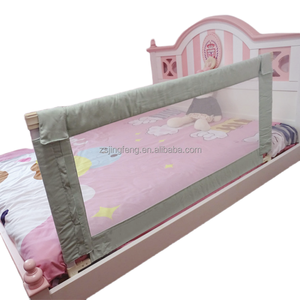 Barrière de lit bébé pliable en métal, installation facile, 3 positions réglables, barrière de sécurité pour enfant, clôture de lit pour enfant, barrière de lit bébé facile à installer - Product Image 5